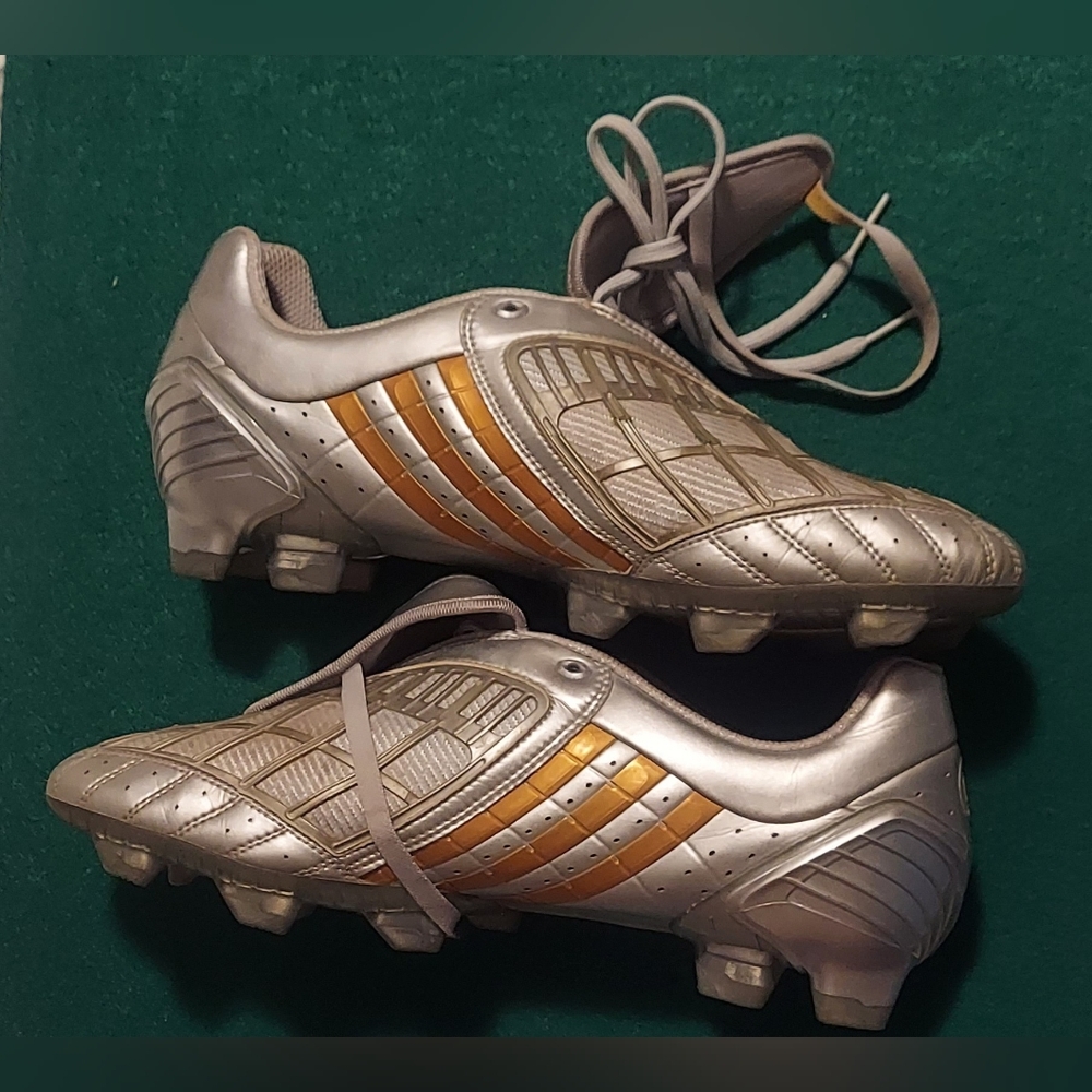 ADIDAS PREDATOR CLIMACOOL MEN'S SILVER SYNTHETIC ATHLETIC SOCCER SHOES SIZE 13 - Picture 9 of 15
